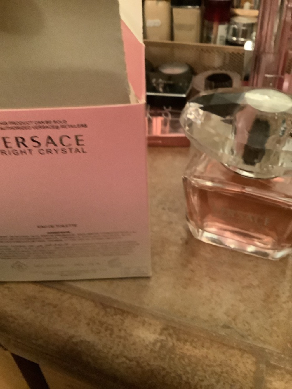 Versace Bright Crystal Eau de Toilette — Light Pink Bottle sprayed 2 times - Picture 8 of 9